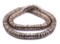 The Bead Chest Antique Silver Flat Disk Heishi Beads (8mm), 15" Strand, Handmade for Jewelry Making & Crafts | Approximately 800 Beads